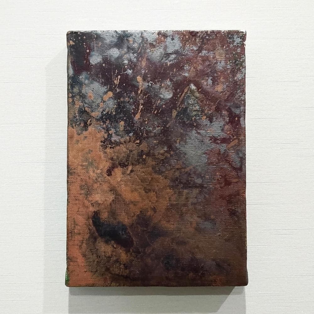 内野隆文　絵画　SM（サムホール）抽象画　現代美術　アート作品　キャンバス　真作