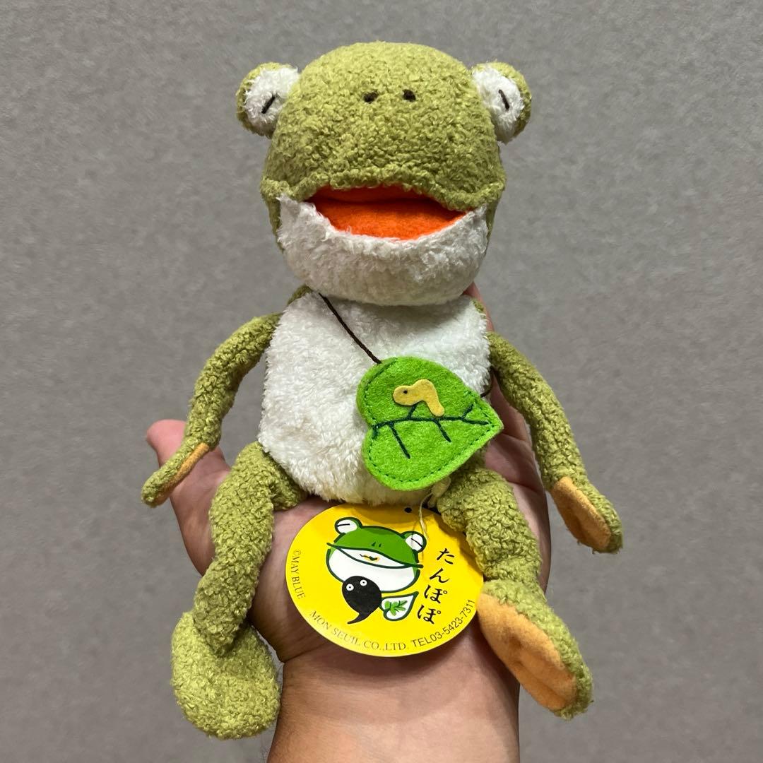 モンスイユ　たんぽぽ　リュック　ライトグリーン　レア　カエル　蛙　ぬいぐるみ