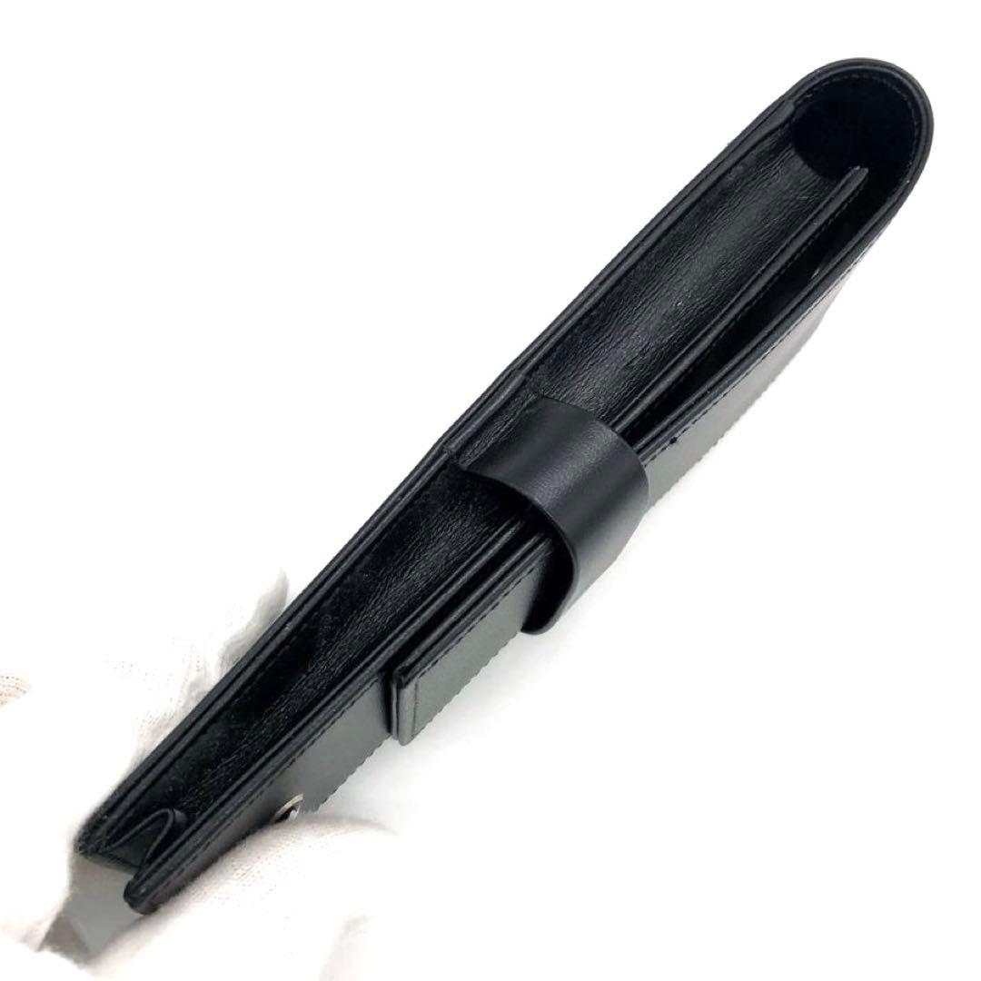 新品同様✨モンブラン マイスターシュテュック 2本用 ペンポーチ 筆箱　ブラック