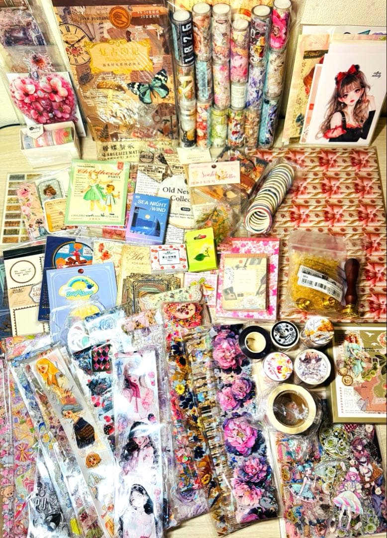断捨離SALE♥海外マステ,コラージュ素材他 大量まとめ売り【Aセット】