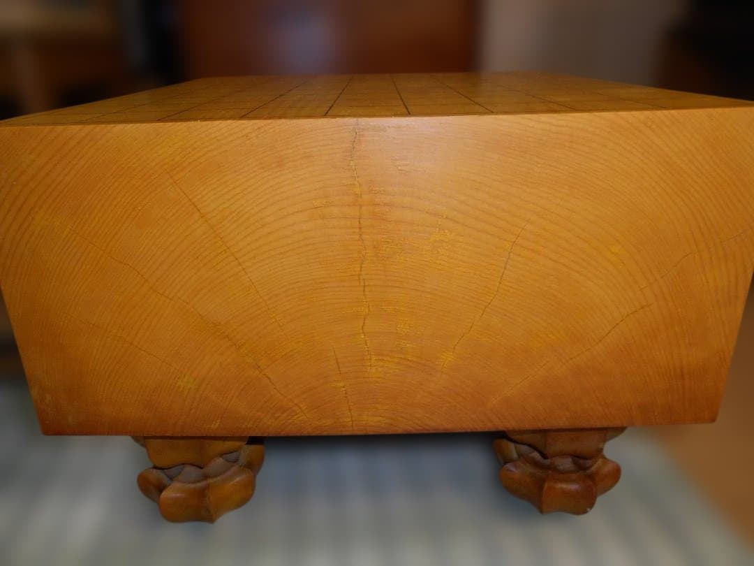 再度整備済：将棋盤脚付き5寸／本榧／板目／盤カバー／盤覆い布／ヒバ駒台／オマケ