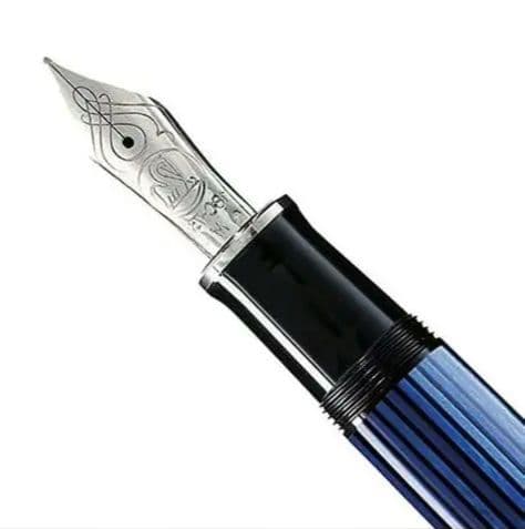 ペリカン万年筆 M805 ブルー ストライプ M 中字