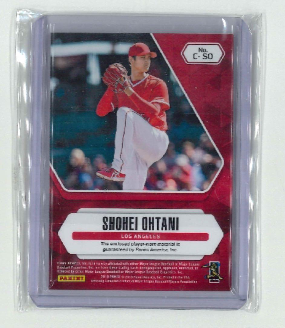 【タイムセール】panini 大谷翔平 2018 ルーキー 実使用ジャージカード