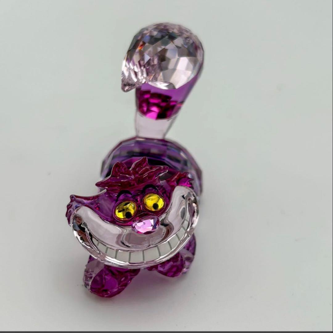 朔*龍様 【超美品】スワロフスキー チェシャ猫 ディズニー