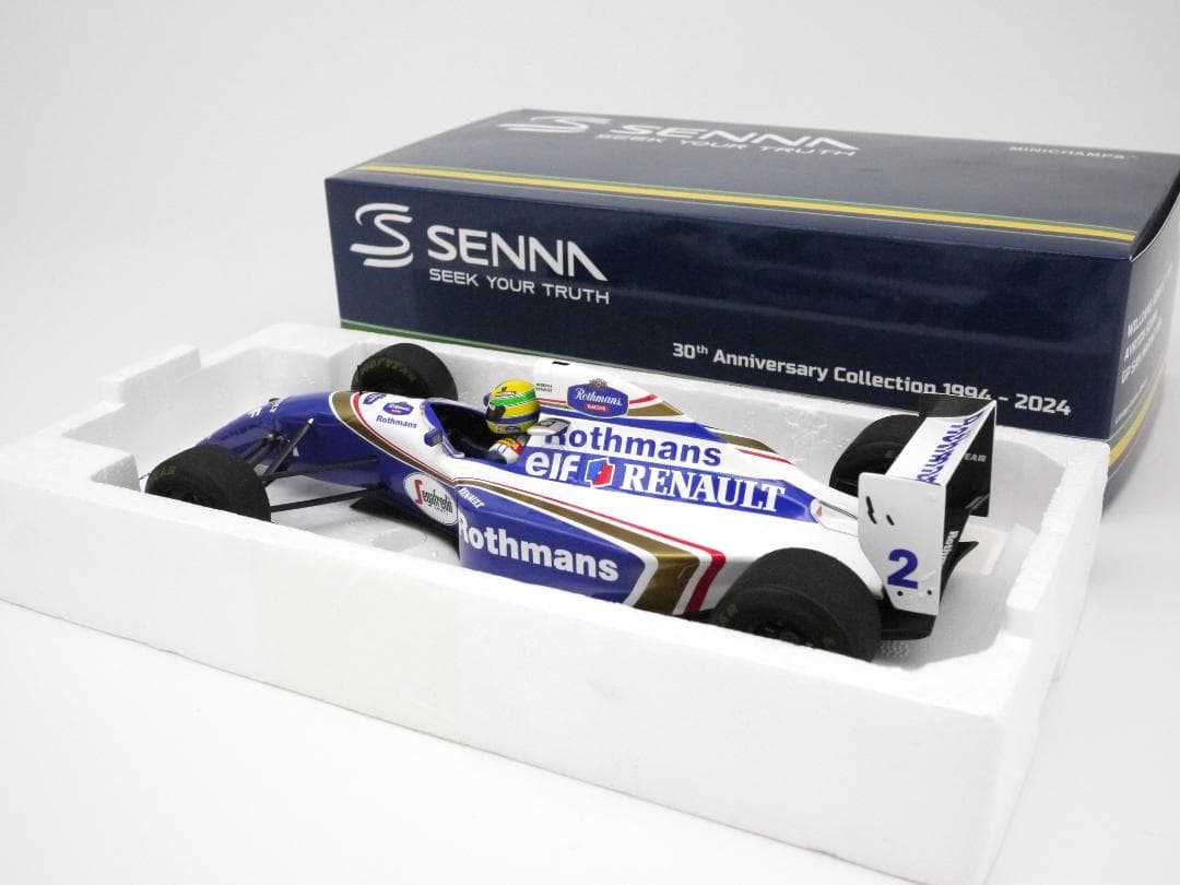 ナマズ1/18 ウィリアムズ FW16 ウェザリング Rothmansセナ