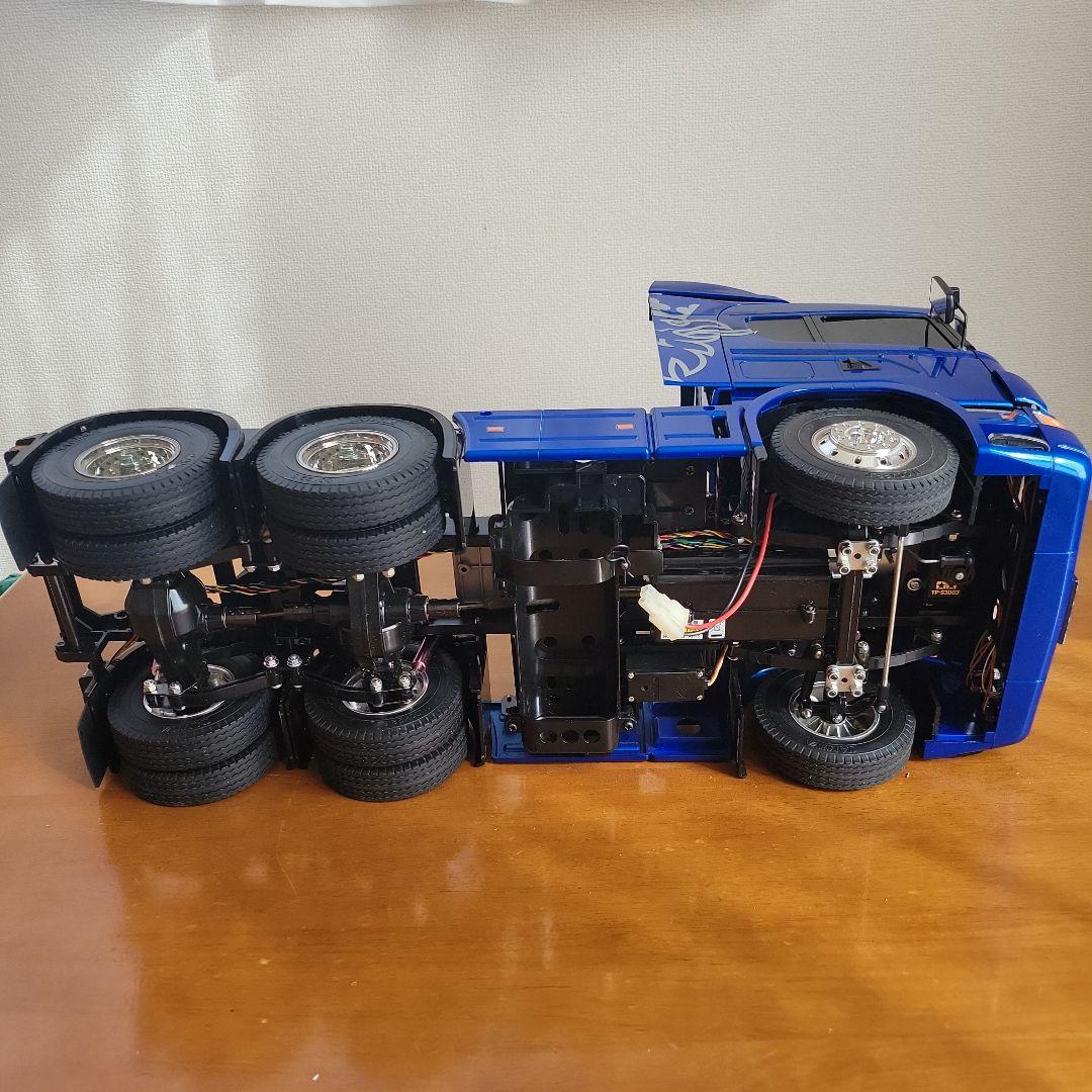 スカニア R620 6×4 フルオペレーションセット ブルー 完成品