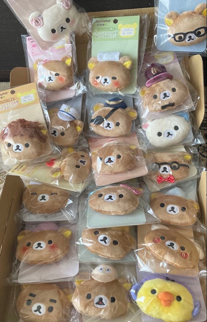 新品未開封★リラックマ 店長　銀座松屋★リラックマ～　限定　ぬいぐるみバッジ
