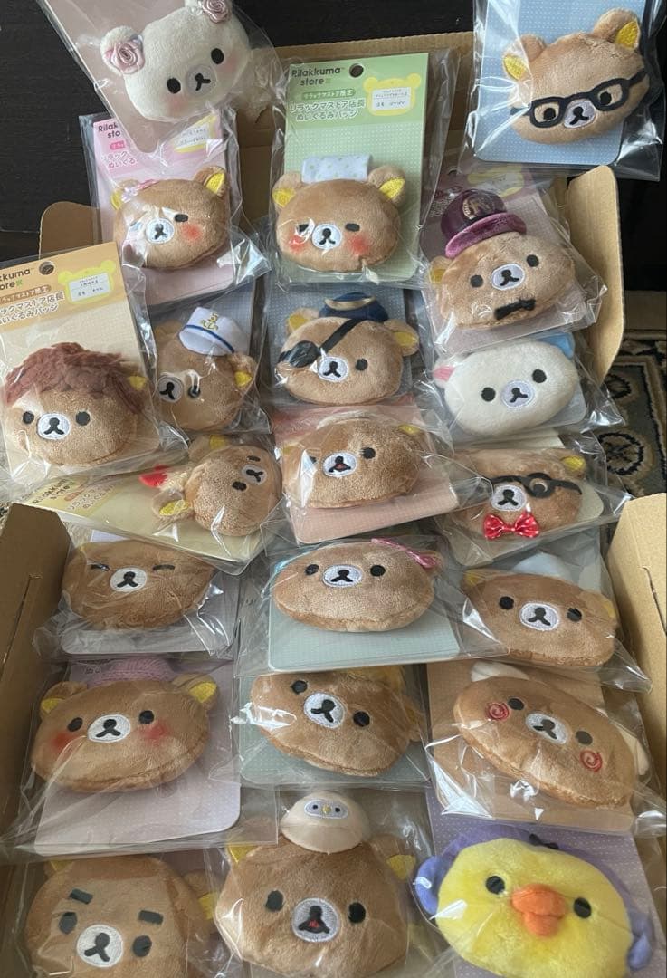 新品未開封★リラックマ 店長　銀座松屋★リラックマ～　限定　ぬいぐるみバッジ