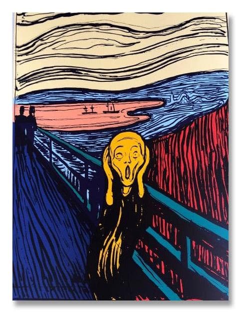 額装済/Sunday B /The Scream orenge/ウォーホル