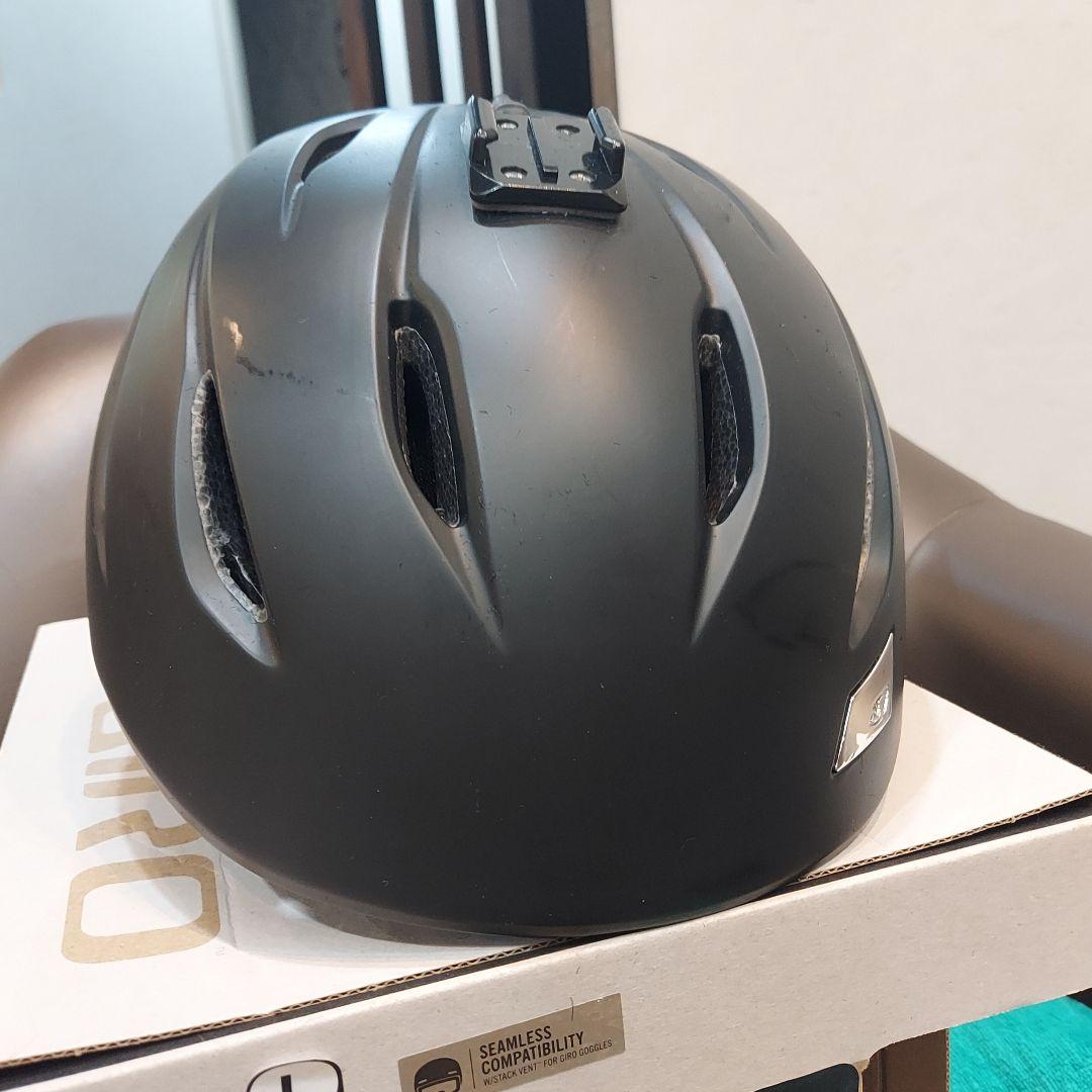 GIRO スノーヘルメット NINE AF マットブラック L バック付き
