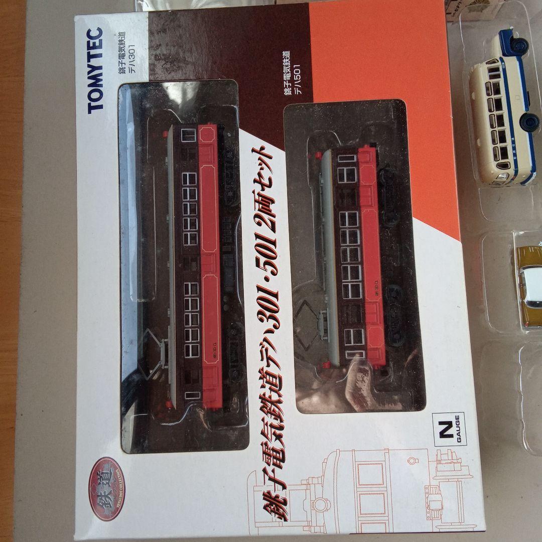 TOMYTEC Nゲージ 301・501 2両セットとミニカー19台 他多数