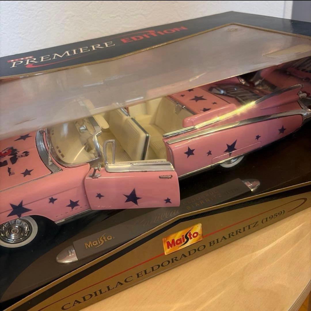 Maisto マイスト 1/18 キャデラック 1959 ピンク 2台セット
