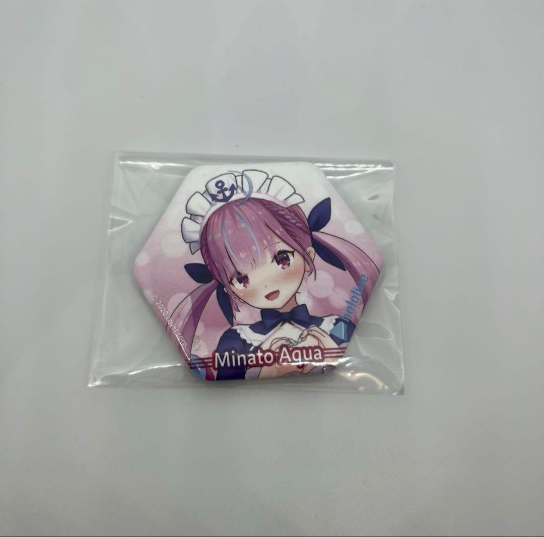 ホロライブ 湊あくあ 登録10万人記念個人ボイス アクキー 缶バッジ まとめ
