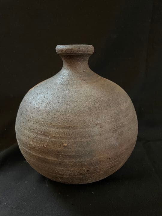 【新品・未使用】備前焼　丸徳利③