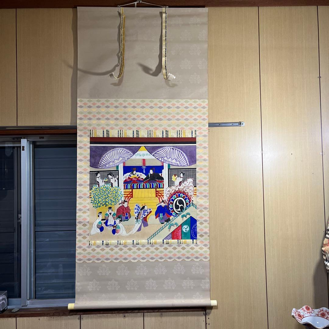 お雛様　掛け軸