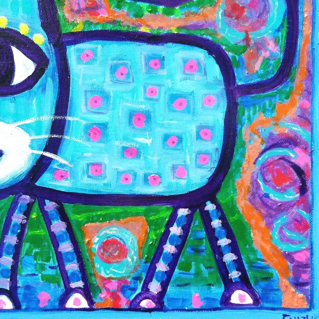 油絵　専用　いつもごきげんな猫