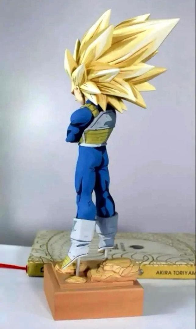 リペイント　ガレージキット　ドラゴンボール　超サイヤ人3ベジータ　二次元彩色
