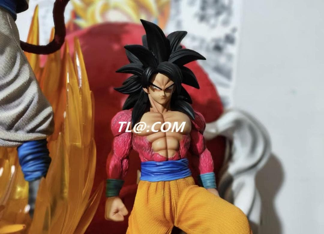 新品未開封『ドラコンボール』 聖殿スーパーサイヤ人4　ガレージキット スタチュー