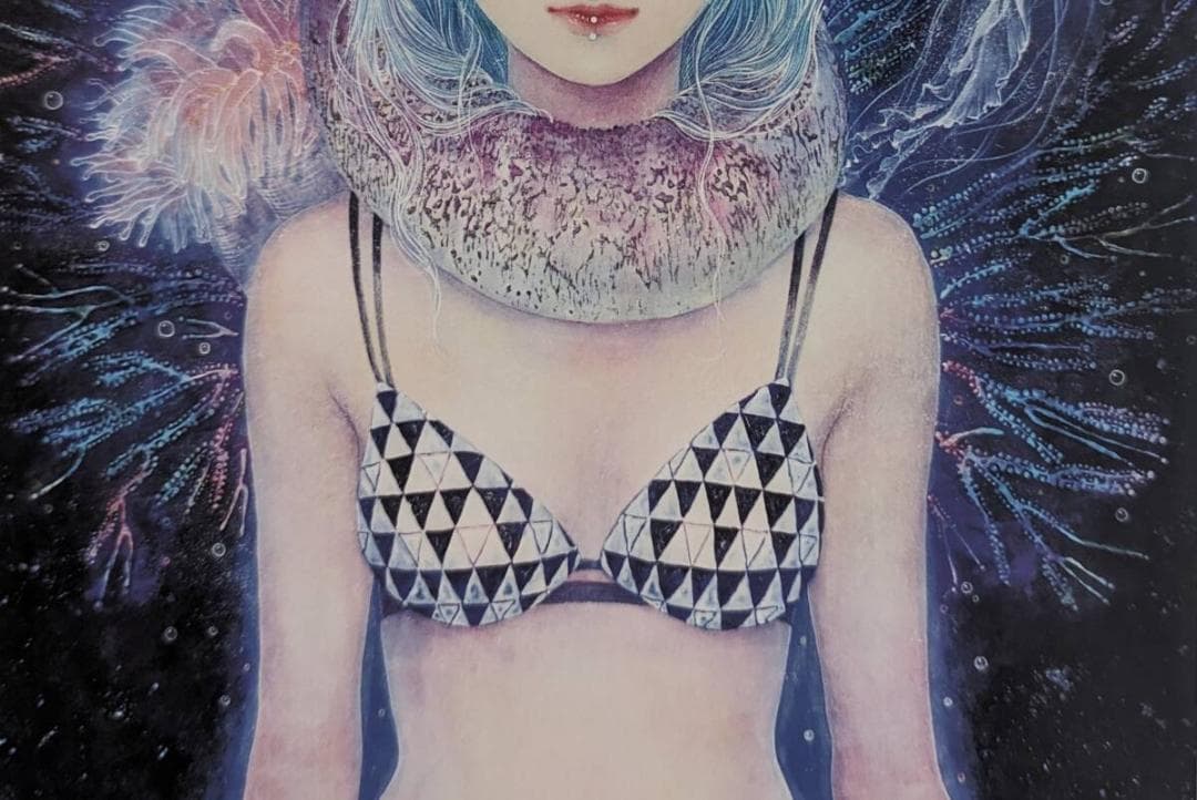 山下千里、「paraiso」、希少画集・額装画、日本製・新品額縁にて額装致します