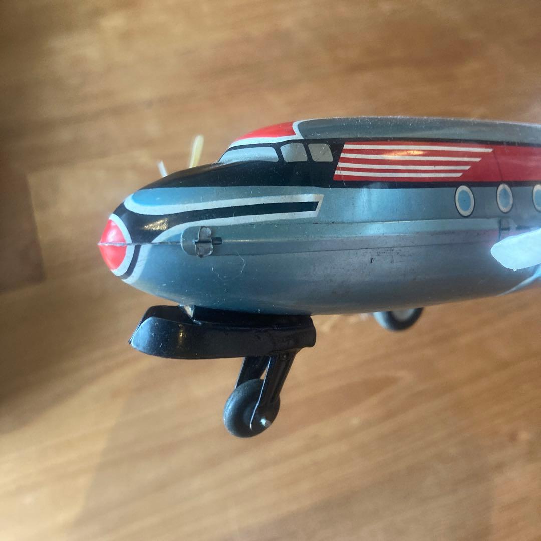ブリキ　飛行機　ノースウェスト　DC4