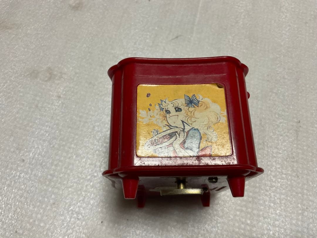 ポピー／キャンディキャンディオルゴール宝箱。プラスチック製【汚れあり】。