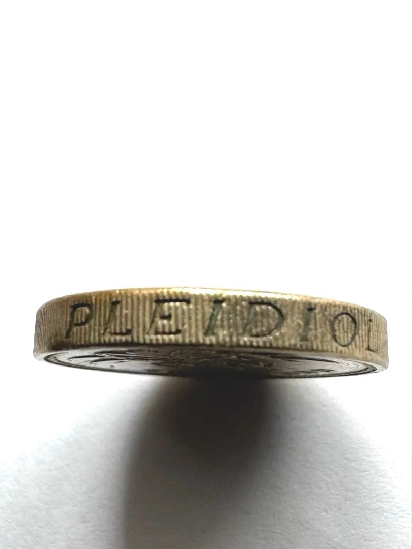 1985年　エリザベス女王　1ボンド硬貨　稀少品 特別刻印PLEIDIO Lあり