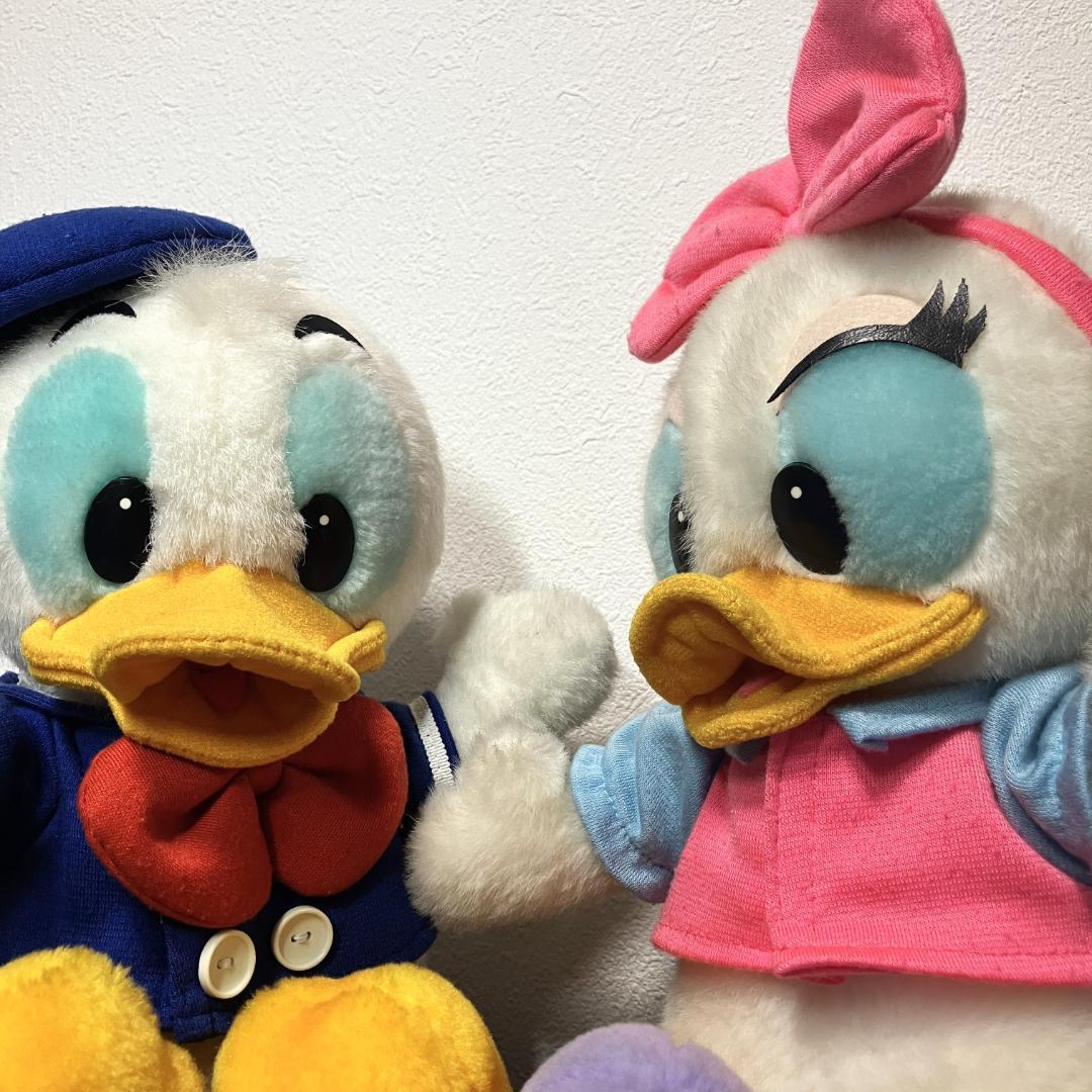 【当時物(約35年前)】東京ディズニーランド ドナルド＆デイジー ぬいぐるみペア