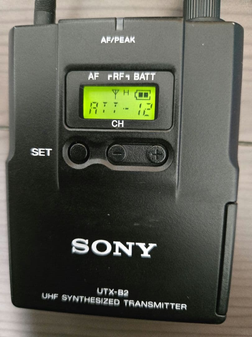 【SONY】ソニー無線ワイヤレスマイクロフォンピンマイクUTX-H2.B2セット