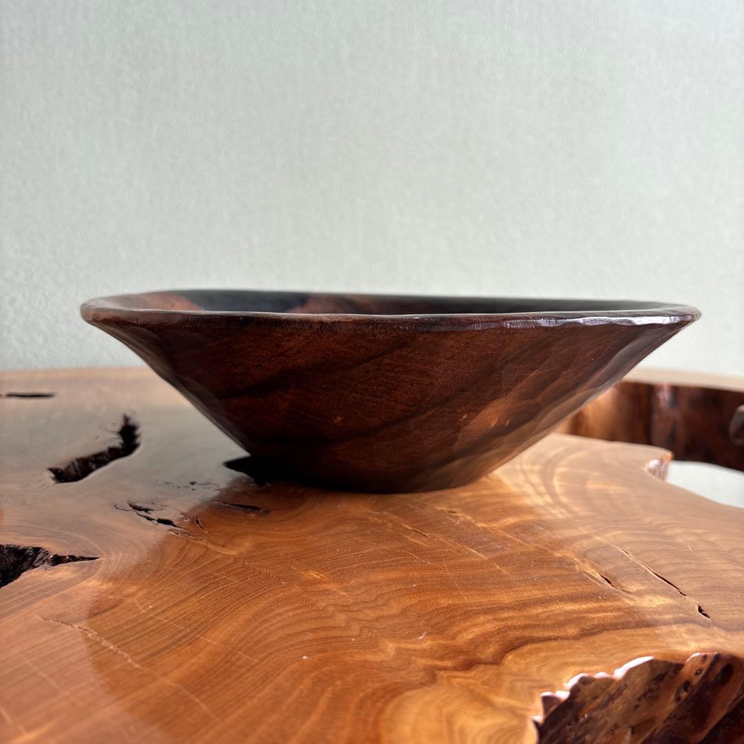黒柿 深鉢 青峰重倫造 直径17cm 共箱
