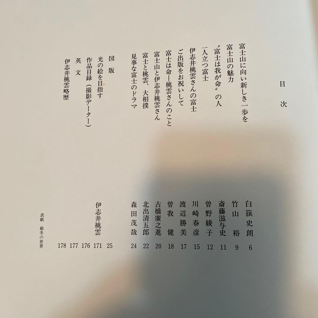 ラスト値下げ　伊志井桃雲写真集　富士山　京都書院発行