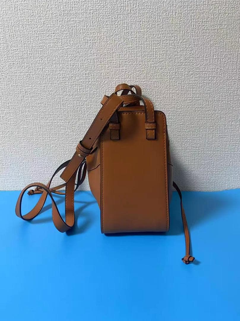 LOEWE ロエベ ハンモック ドローストリング ミニ バッグ ブラウン