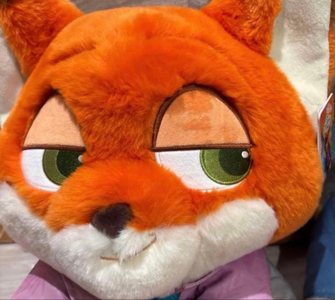 ズートピア2 ニック ぬいぐるみ　コストコ　ブランケット付き