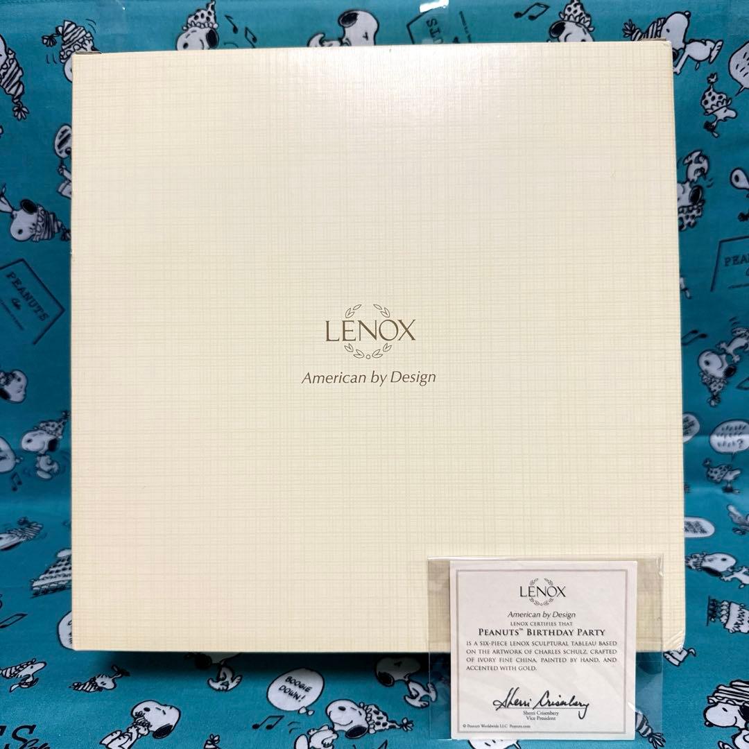 スヌーピー LENOX 陶器 海外 置物 バースデー 6点セット