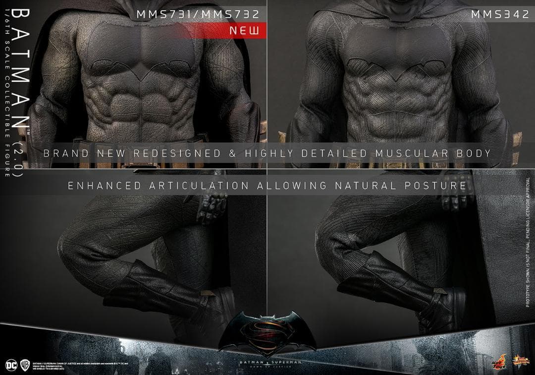 ホットトイズ 1/6 バットマン vs スーパーマン 2.0版 MMS731