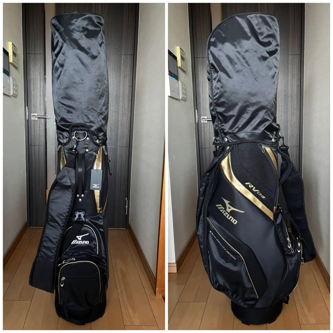 専用　ミズノ　MIZUNO RV03 キャディバッグ　軽量　メンズ 黒×ゴールド