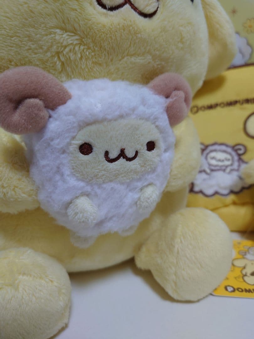 ポムポムプリン　羊シリーズ　ぬいぐるみ　マスコット　ポーチ