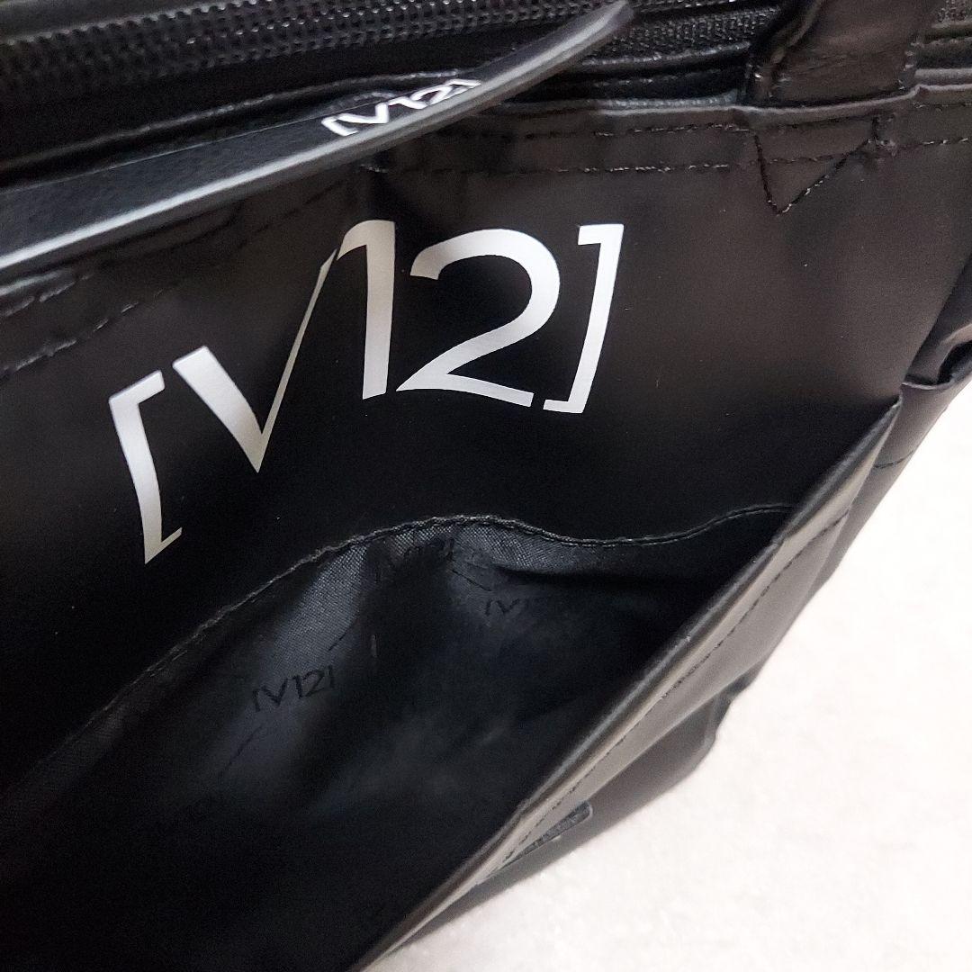 【在庫一掃セール・美品】V12(ヴィトゥエルヴ)　カートバッグ　ラウンドバッグ