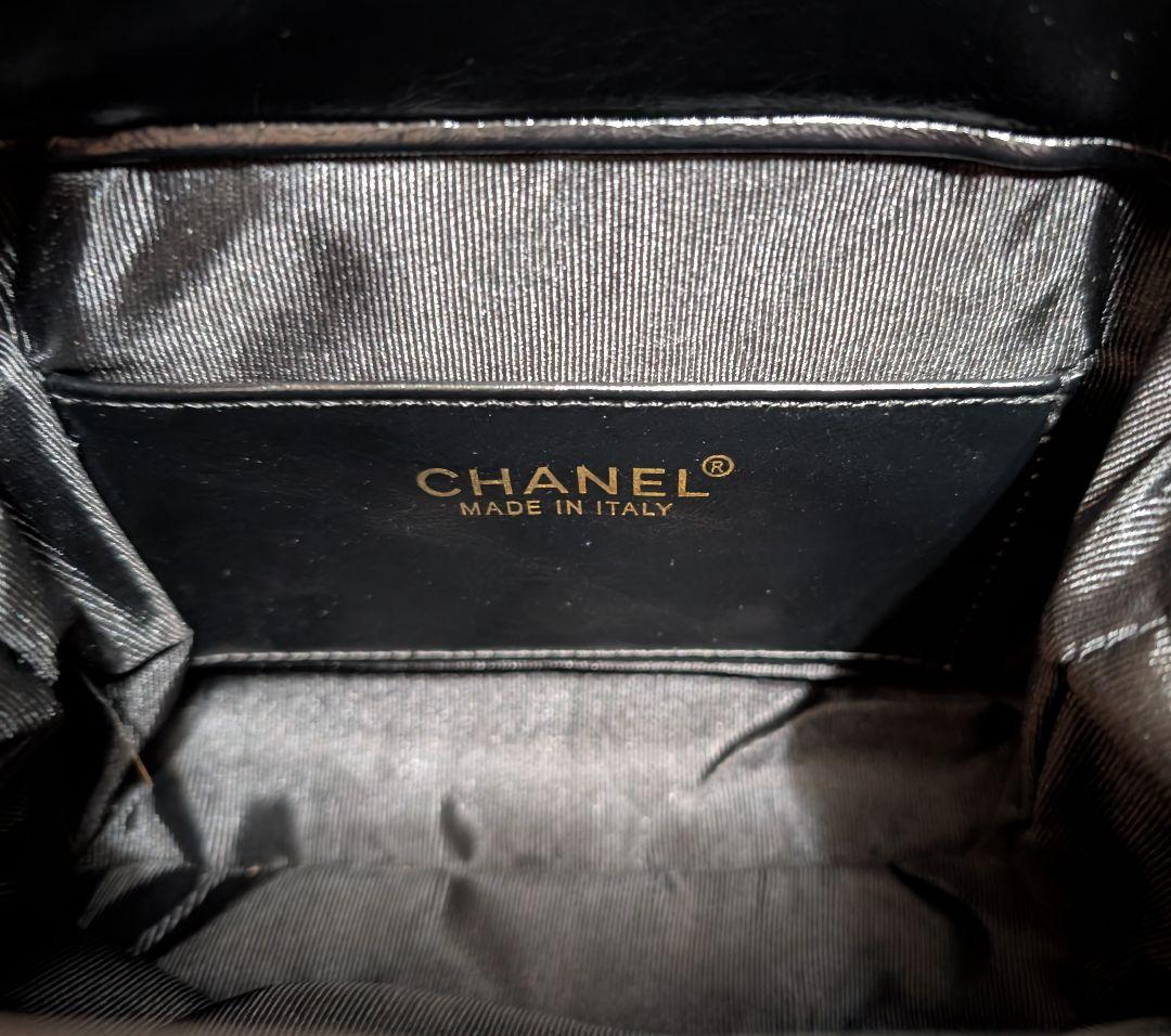 CHANEL ノベルティキルティングチェーンショルダー エナメル バッグ2way