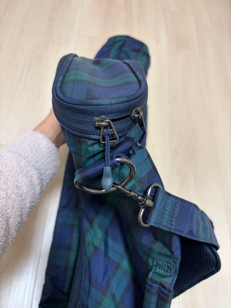 BEAMS GOLF チェック柄 ゴルフバッグ