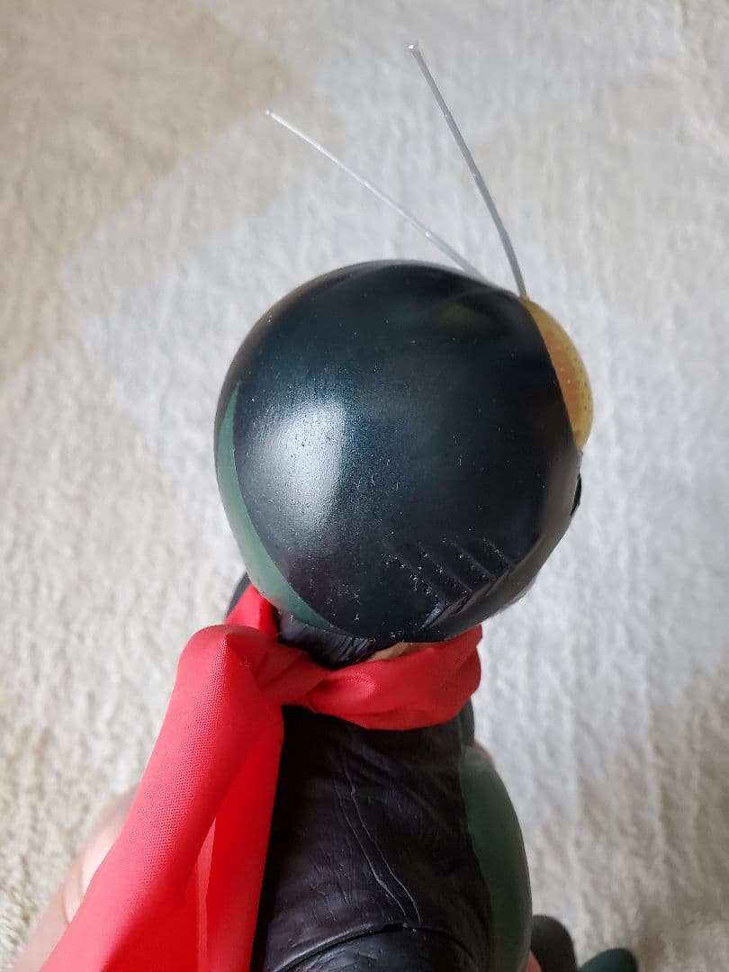 仮面ライダー 旧1号　ビニール製 フィギュア　ビッグサイズ　ソフビ　バンプレスト