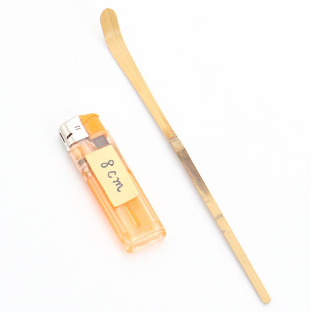 海野宗泰作 茶杓 冬山家 松長剛山書付 茶道具　C1011