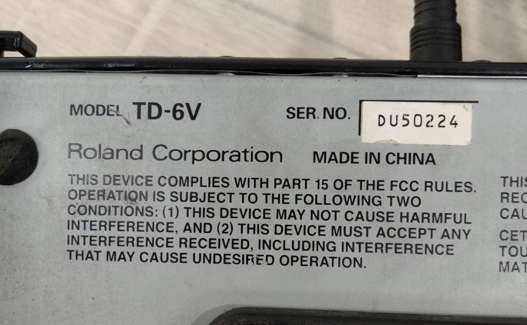 Roland TD-6V パーカッションサウンドモジュール V-Drums