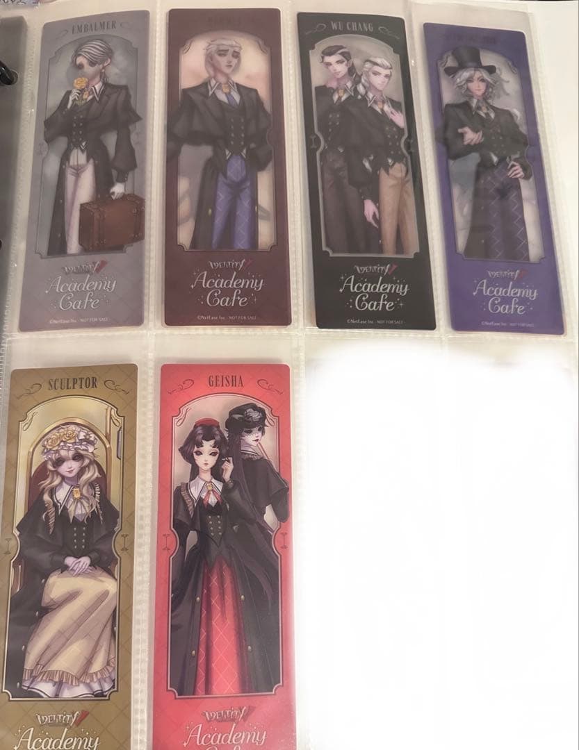 第五人格　スイパラコラボ　制服　アカデミーカフェ　コースターしおりコンプセット