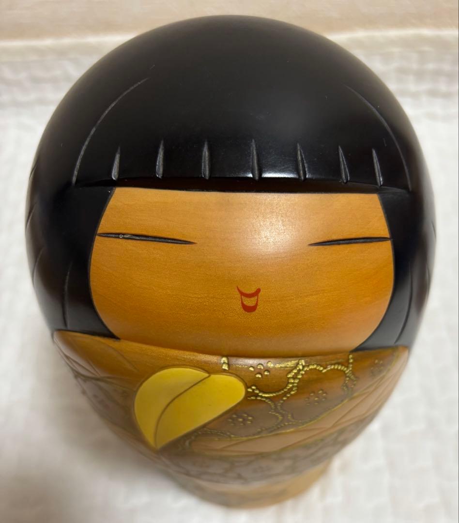 こけし 花かすみ 吉田多加志作 サインあり 内閣総理大臣翔受賞作家作品