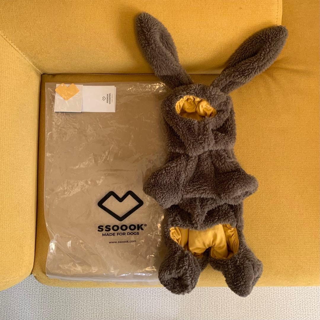 犬服・アクセサリー SSOOOK - BOA RABBIT COVERALL / BROWN / S