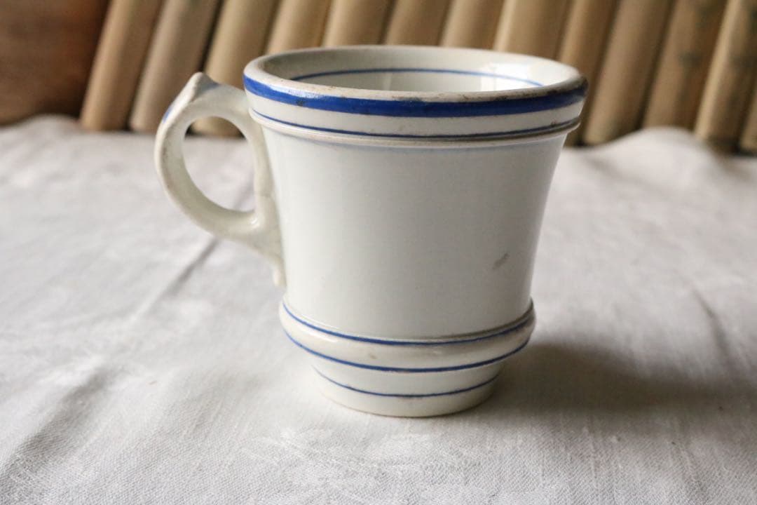 creil et montereau ブルー　カップ　ファイアンス フィーヌ