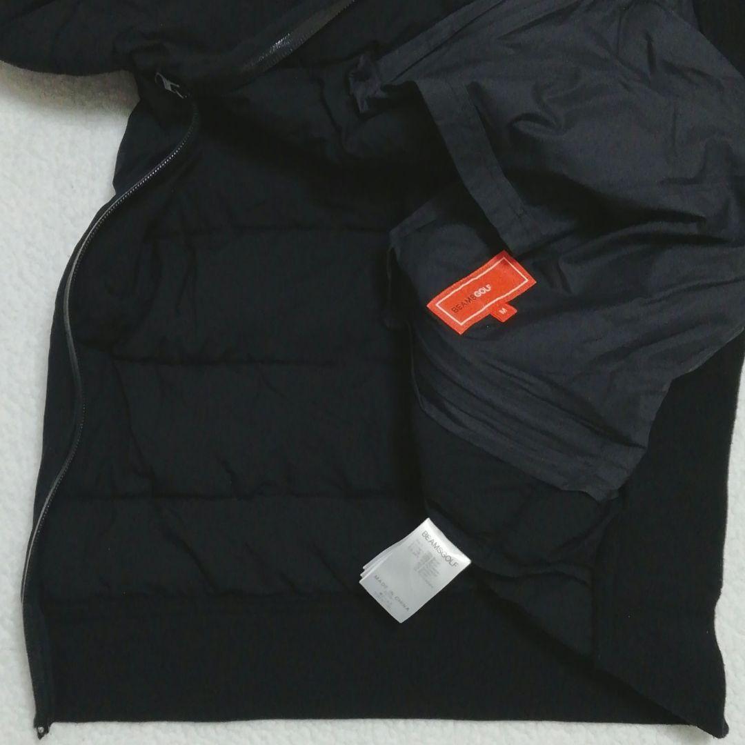 良品!BEAMS GOLFビームスゴルフ 中綿スニード(M)防寒 撥水加工 黒色