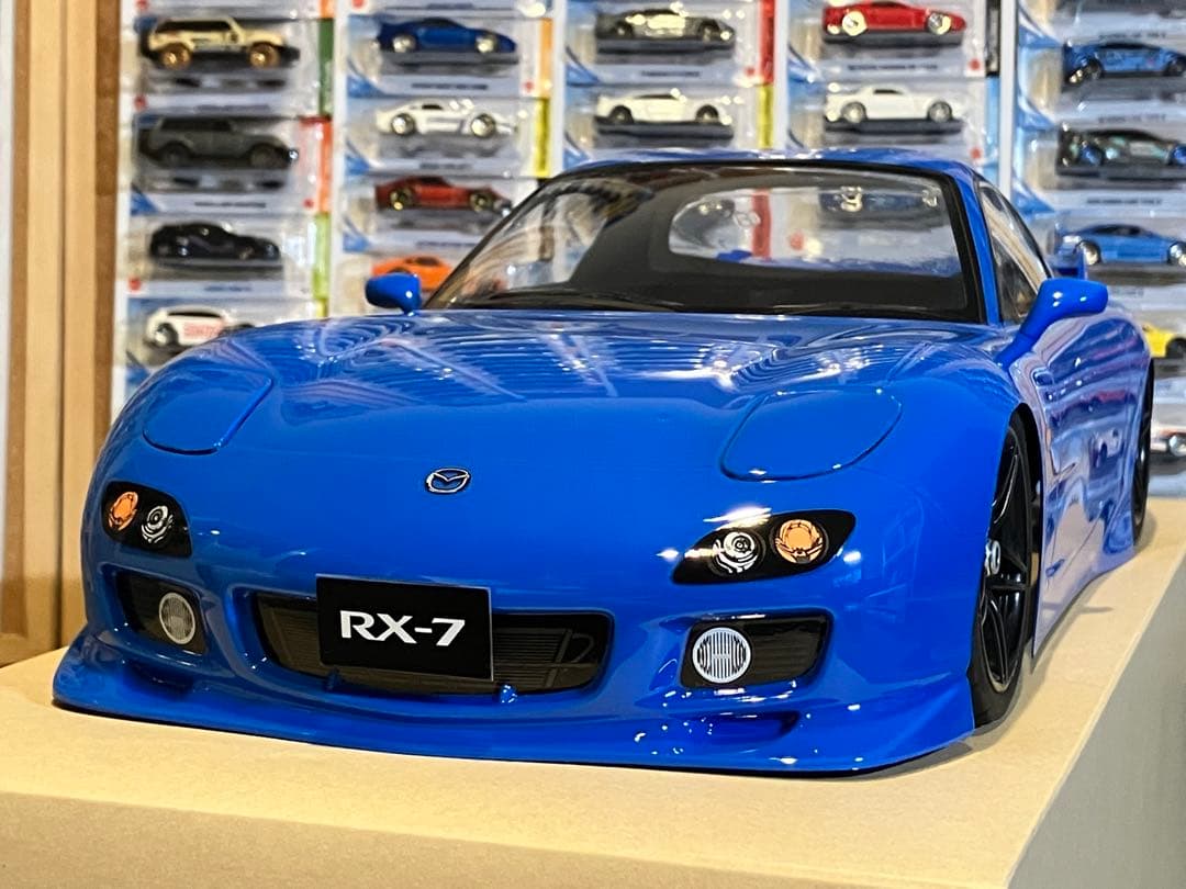 タミヤ ラジコン マツダRX-7 塗装済 スペアボディ ブリリアントブルー