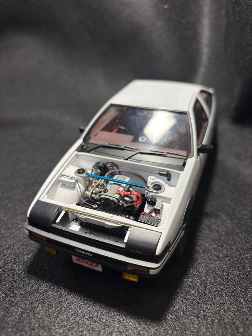 イニシャルD 藤原拓海　AE86トレノ　アオシマ1/24 全塗装完成品