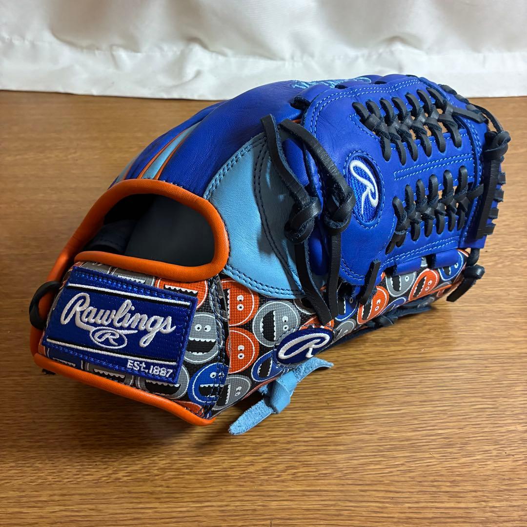 ローリングス HOH 一般軟式 グローブ グラブ 内野用 スマイル柄 美品